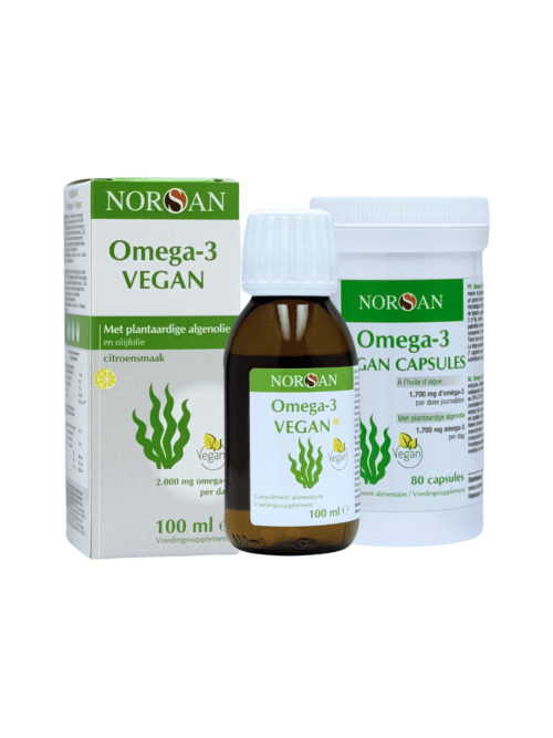 NORSAN Omega-3 Vegan Set – Complete plantaardige omega-3 ondersteuning met olie en capsules