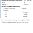 Voedingswaarden Norsan Omega-3 Caps